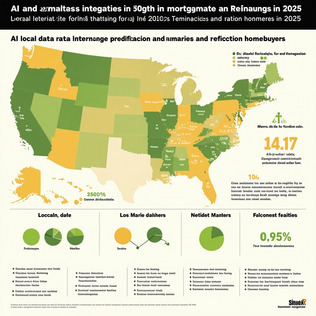 Infographic illustrating AI-driven mortgage rate forecasting and refinancing strategies for Tennessee homebuyers in 2025