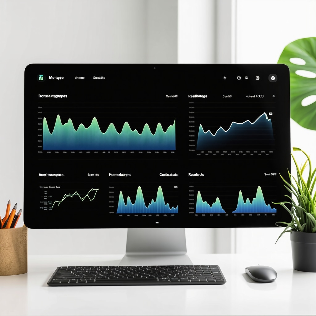 Digital dashboard showing mortgage analytics and AI financial insights tailored for Tennessee homebuyers