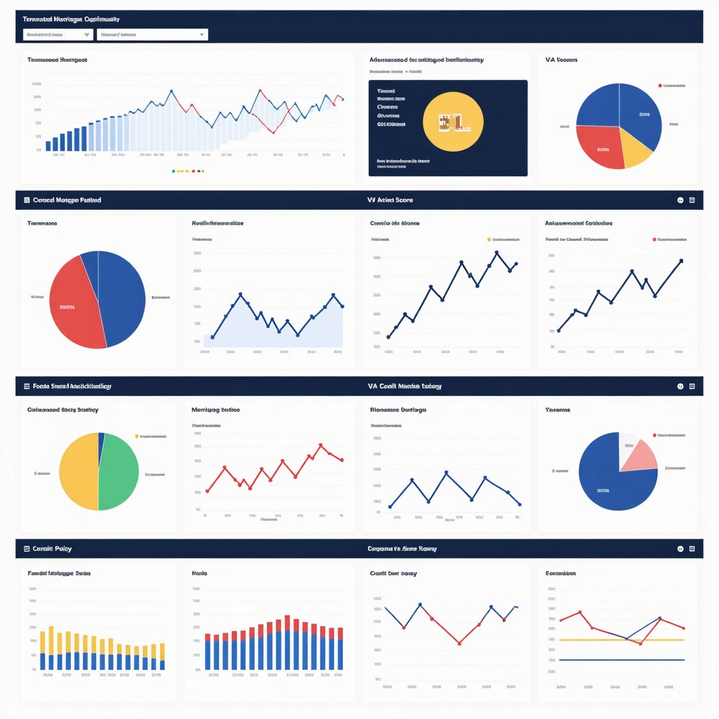Data dashboard illustrating Tennessee housing market trends, VA loan rates, and federal monetary policies relevant for veteran loan strategies