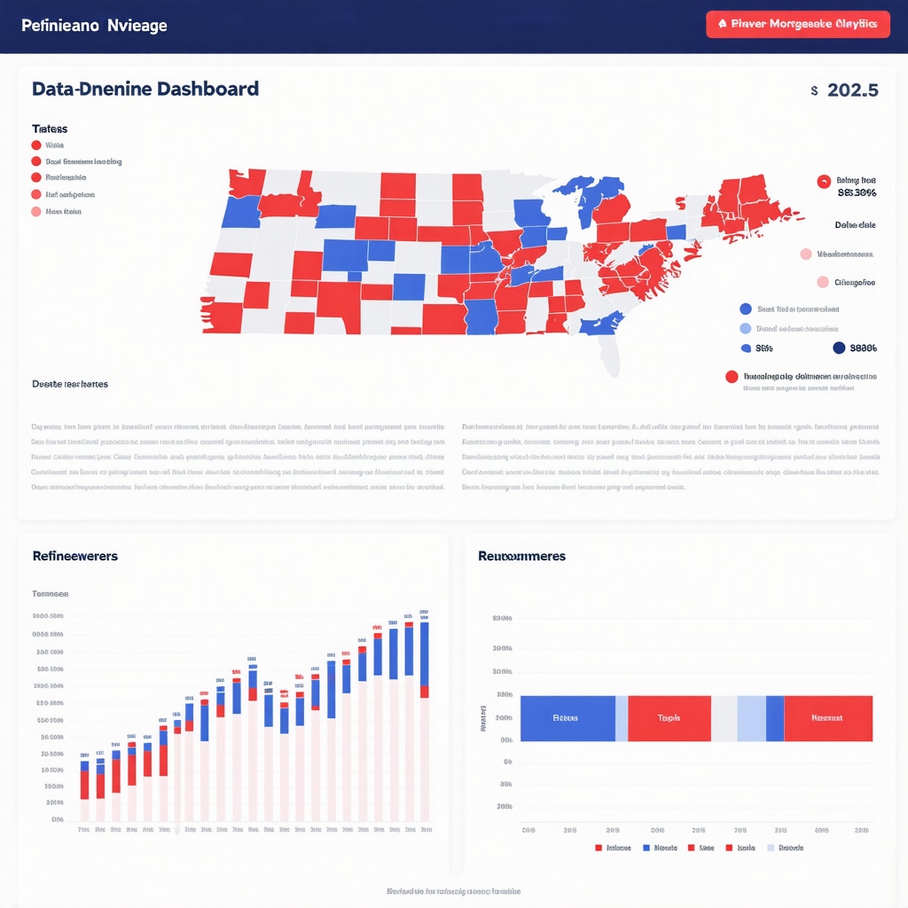 Mortgage rate predictive analytics dashboard highlighting Tennessee market data