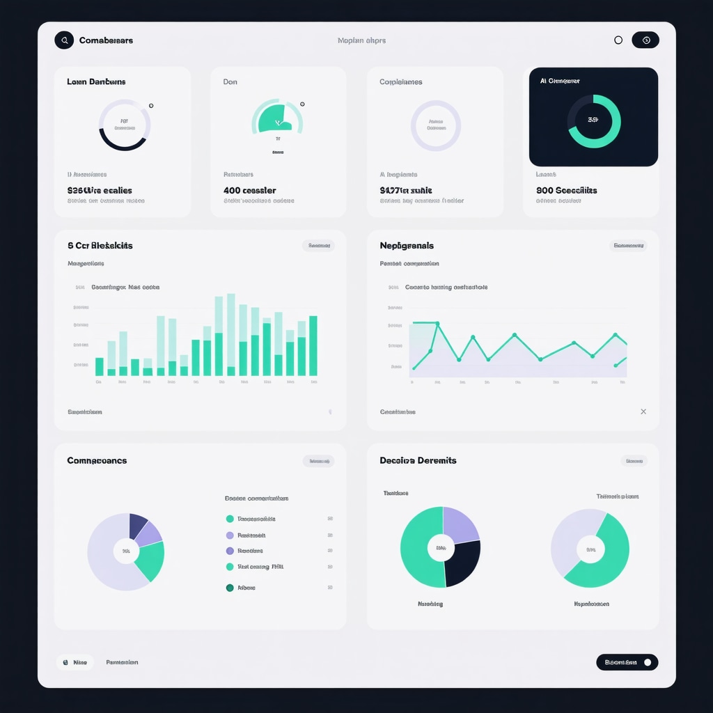 Digital dashboard showing mortgage negotiation analytics and compliance for Tennessee homebuyers