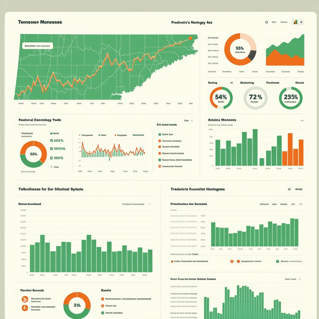Dashboard showing mortgage rate predictions and behavioral insights tailored to Tennessee market