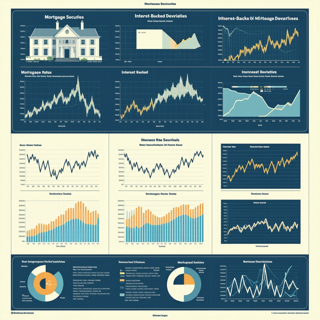 Graphical representation of mortgage-backed securities and predictive analytics influencing Tennessee mortgage rates