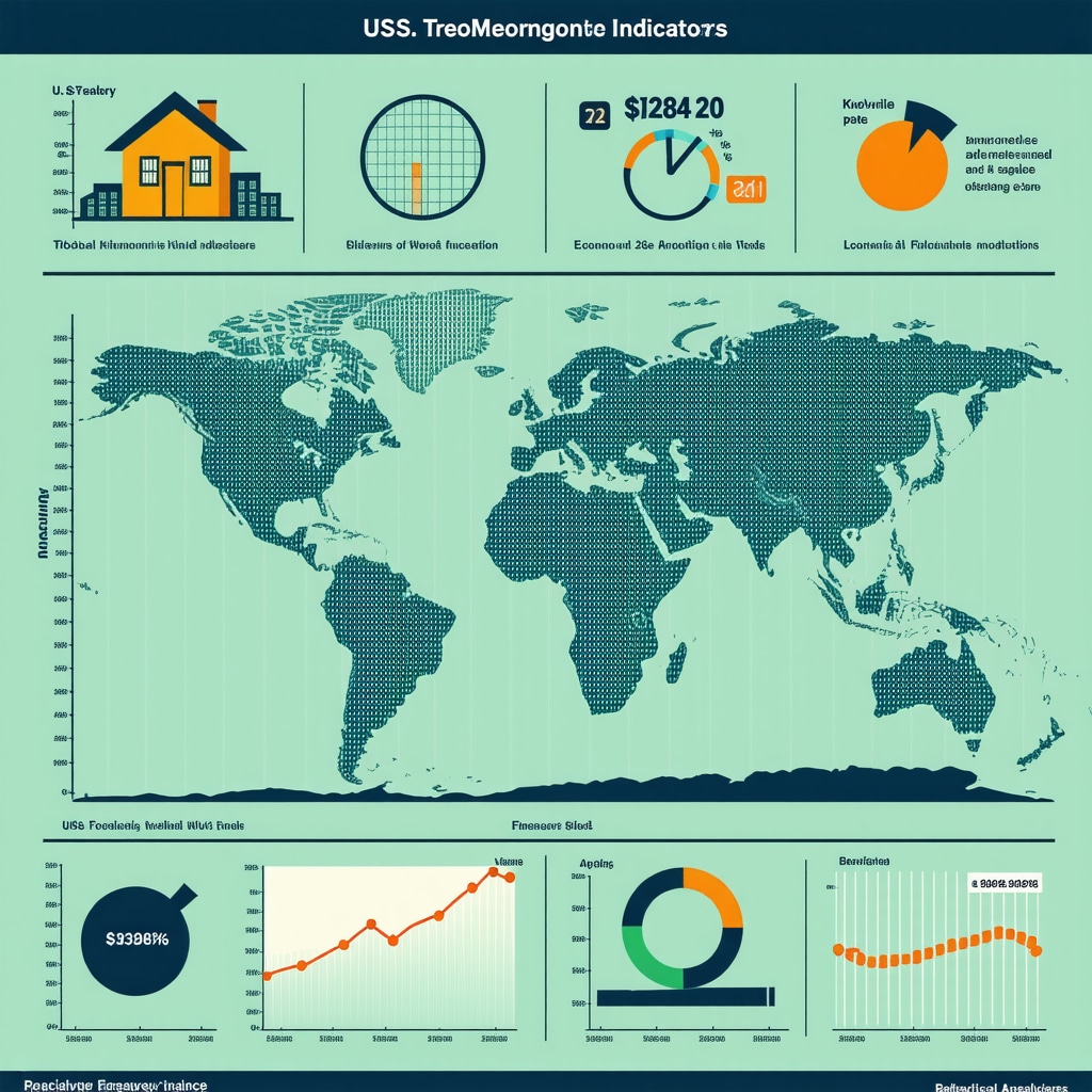 Graphic illustrating global economic impacts on Knoxville mortgage rates with predictive analytics and behavioral finance concepts