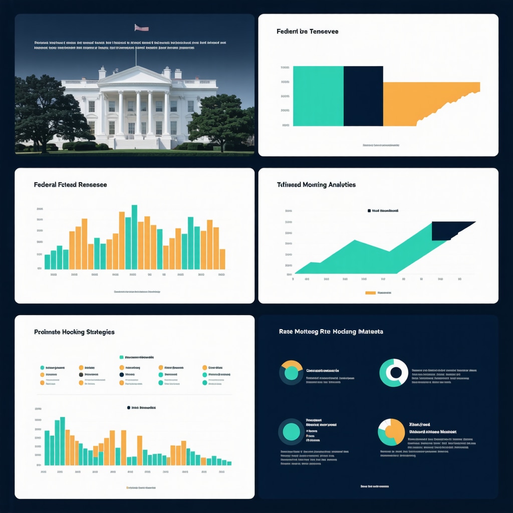 Infographic depicting integration of Federal Reserve policies and Tennessee economic indicators for mortgage rate optimization
