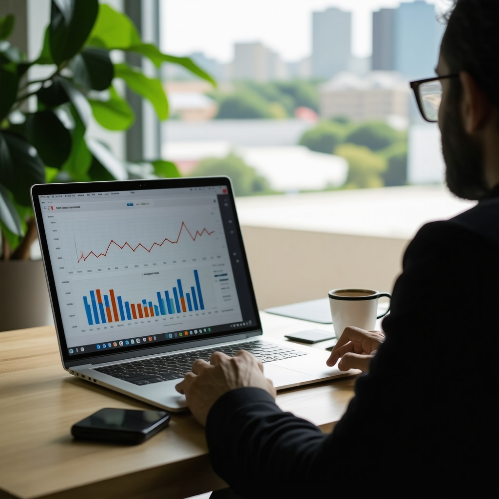First-time homebuyer consulting with mortgage expert using digital predictive analytics tools in Tennessee
