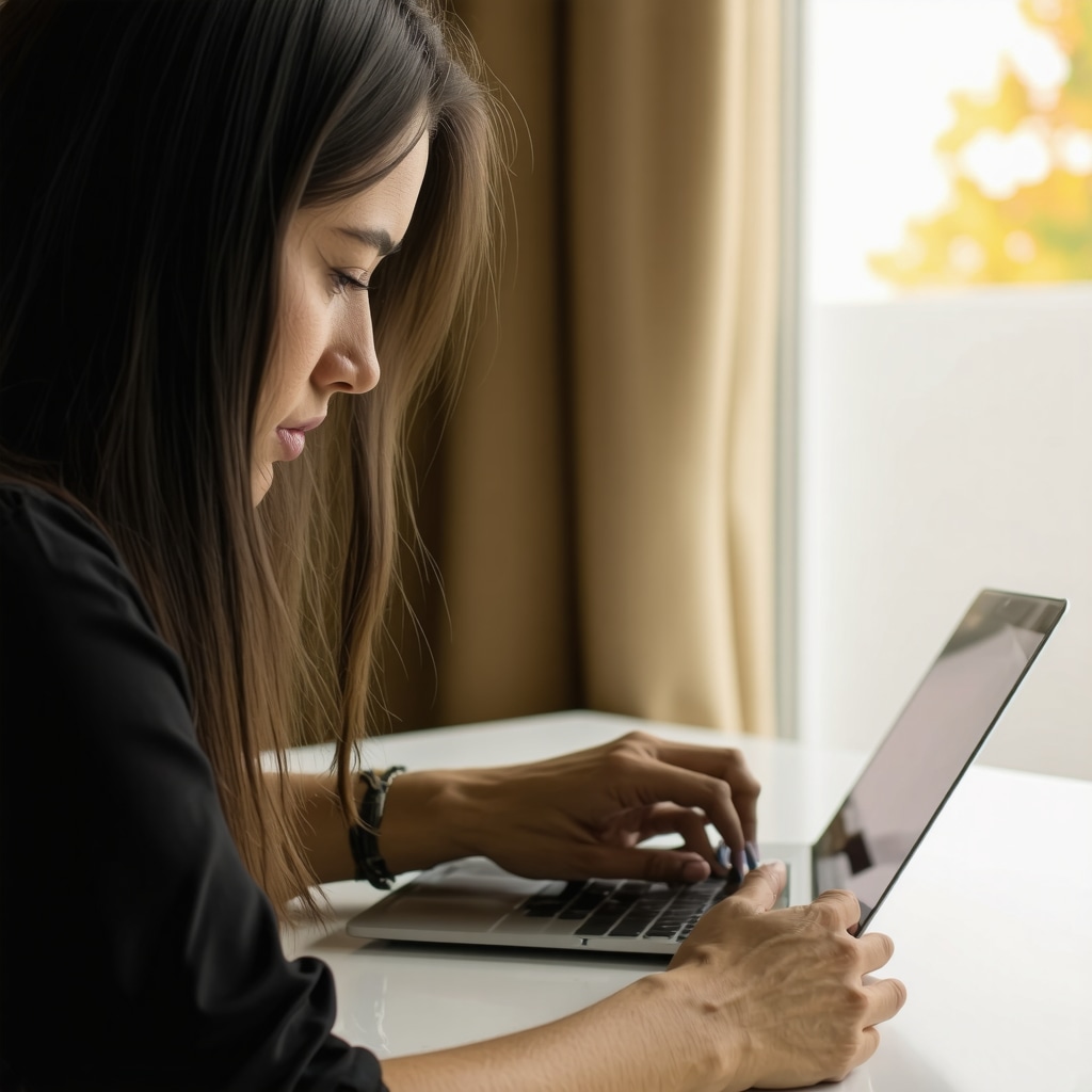 Homebuyer comparing mortgage options with broker and online lender interface