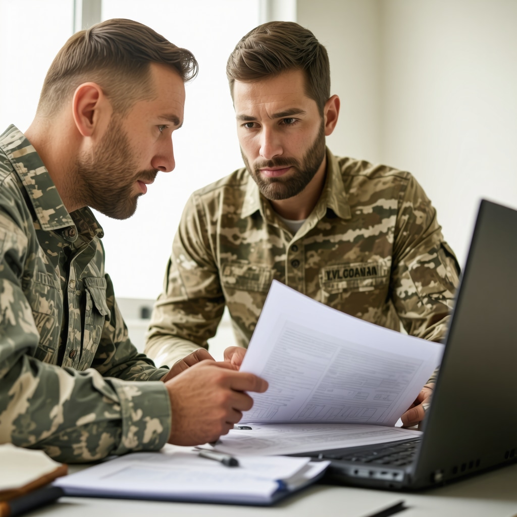 Tennessee veteran discussing advanced VA loan options with mortgage advisor