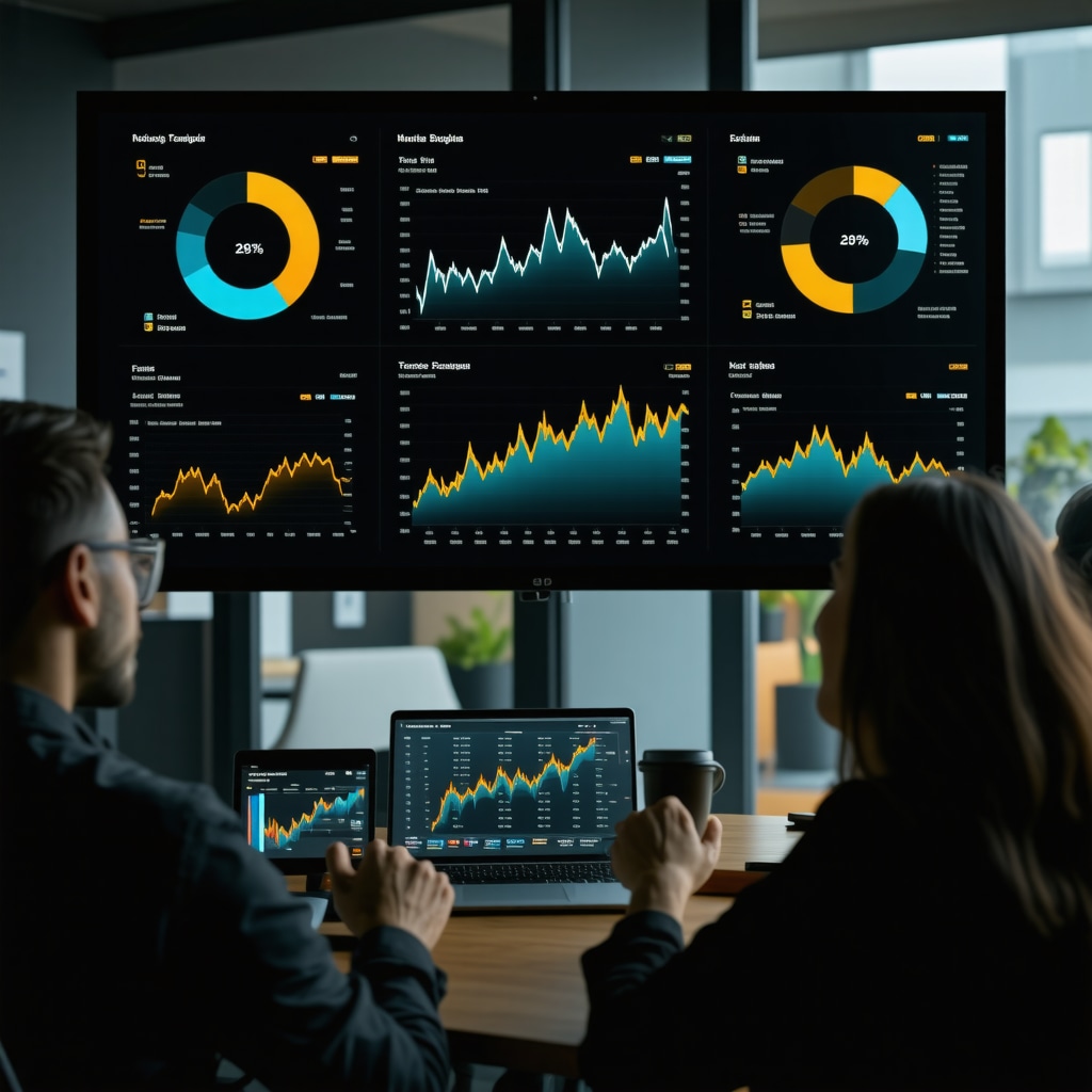 Digital dashboard showing AI-based mortgage rate predictions and economic data for Tennessee homebuyers