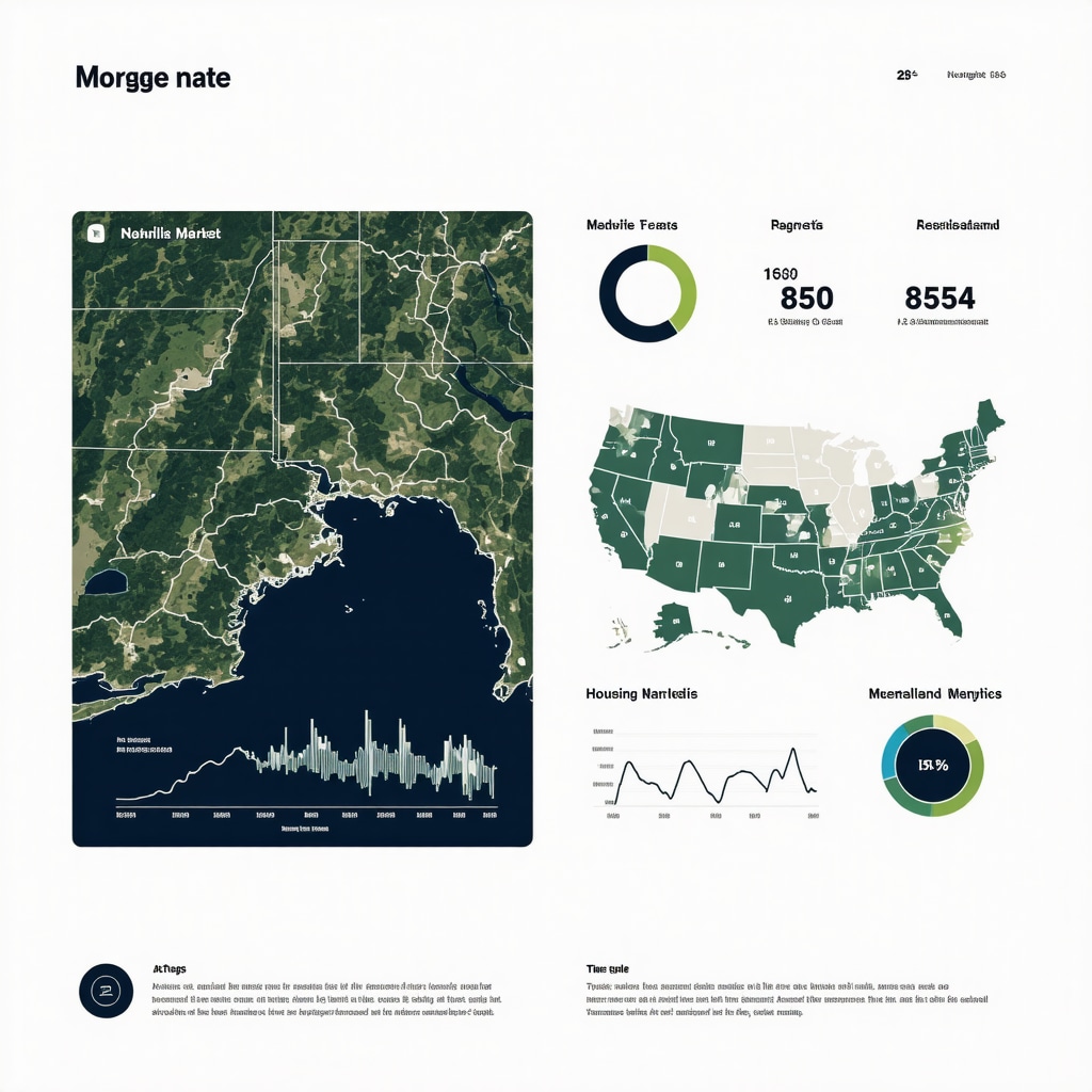 Digital dashboard showing AI forecasts and housing market data for Tennessee