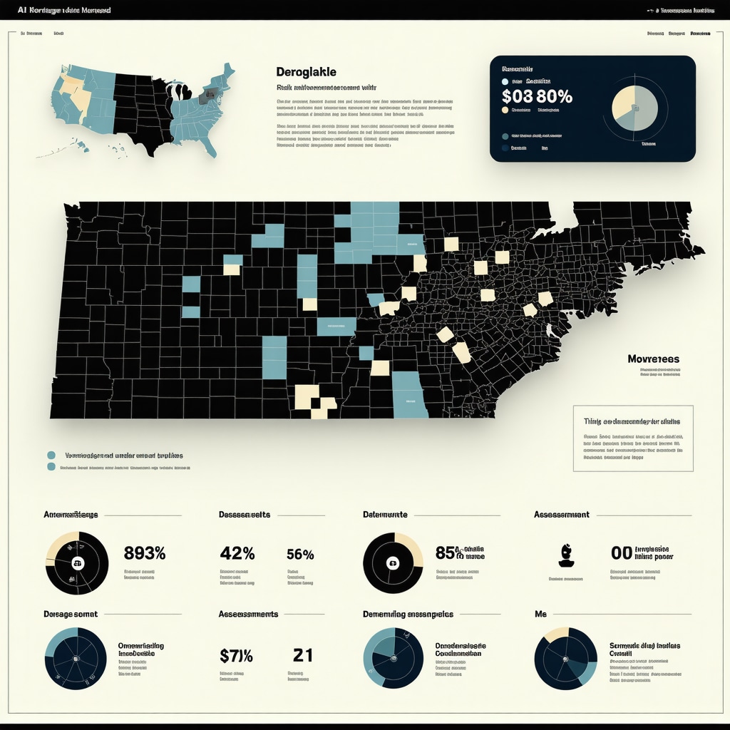 Dashboard showing AI analytics for mortgage underwriting and risk assessment in Tennessee