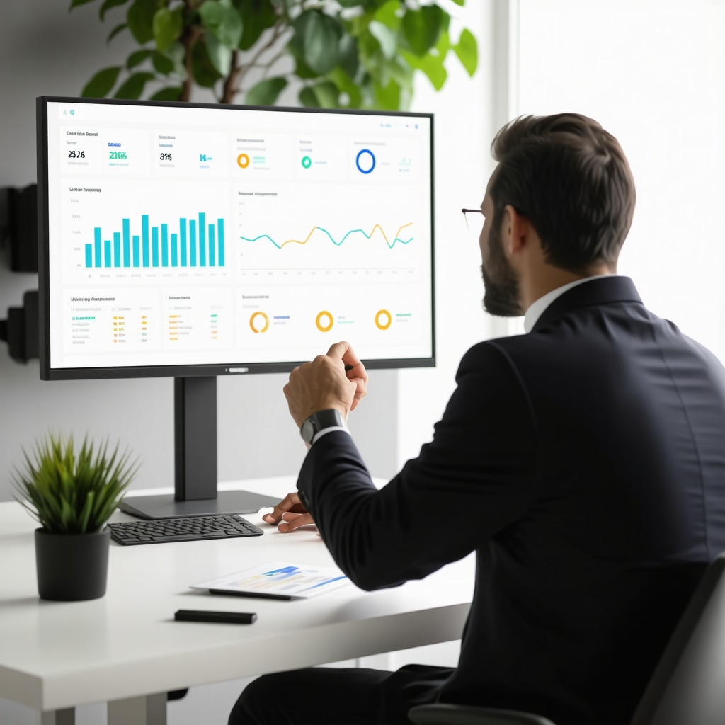 Digital dashboard with AI mortgage analytics and professional advising clients on hybrid mortgage strategies in Tennessee