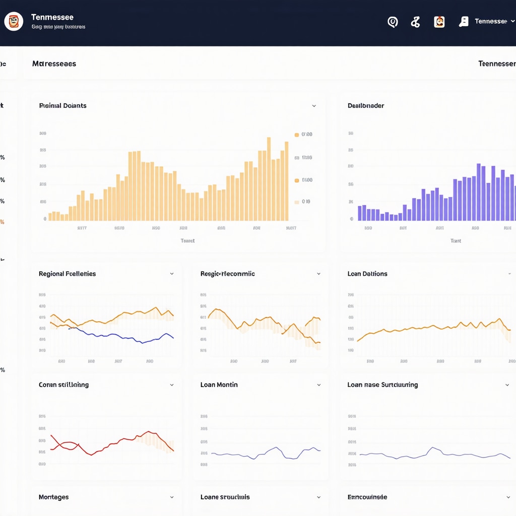 AI dashboard showing predictive analytics for Tennessee investment property mortgage rates and loan structuring