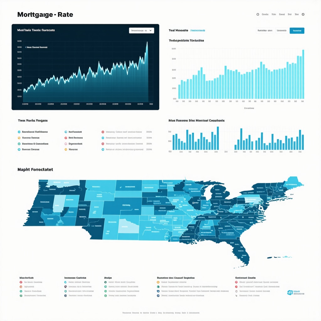 Digital dashboard showing AI analytics and Tennessee mortgage market trends