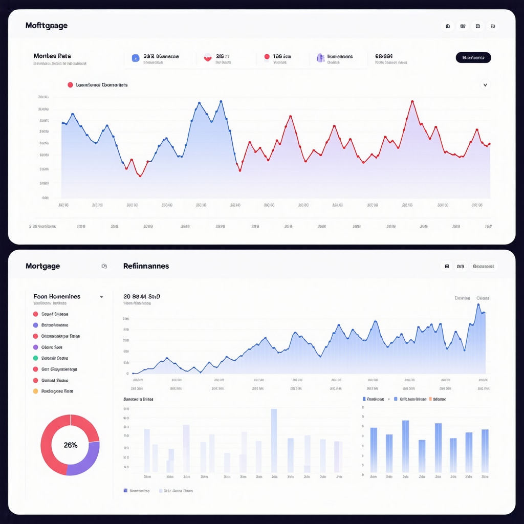 Financial dashboard showing Tennessee mortgage rates and economic data for 2025 refinancing strategies
