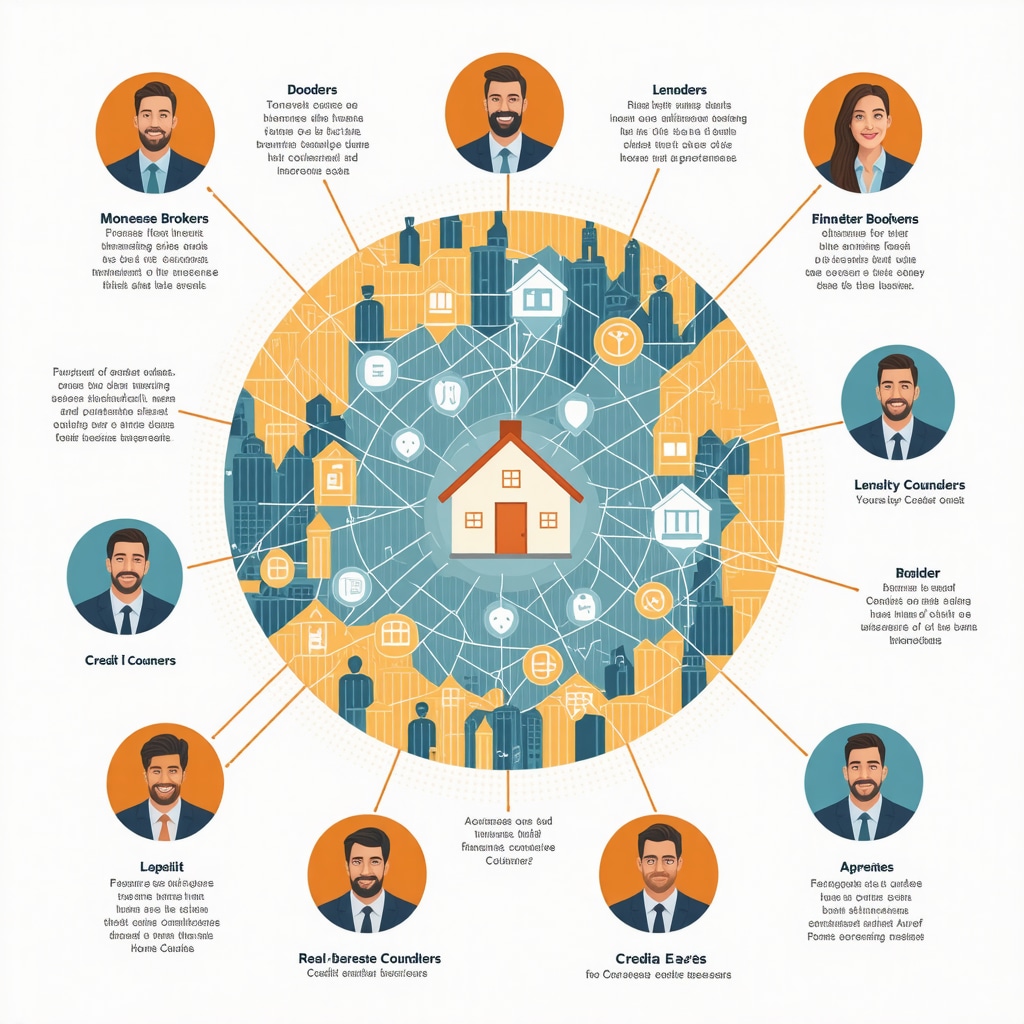 Diagram showing connections between mortgage brokers, lenders, real estate agents, appraisers, and credit counselors in Tennessee