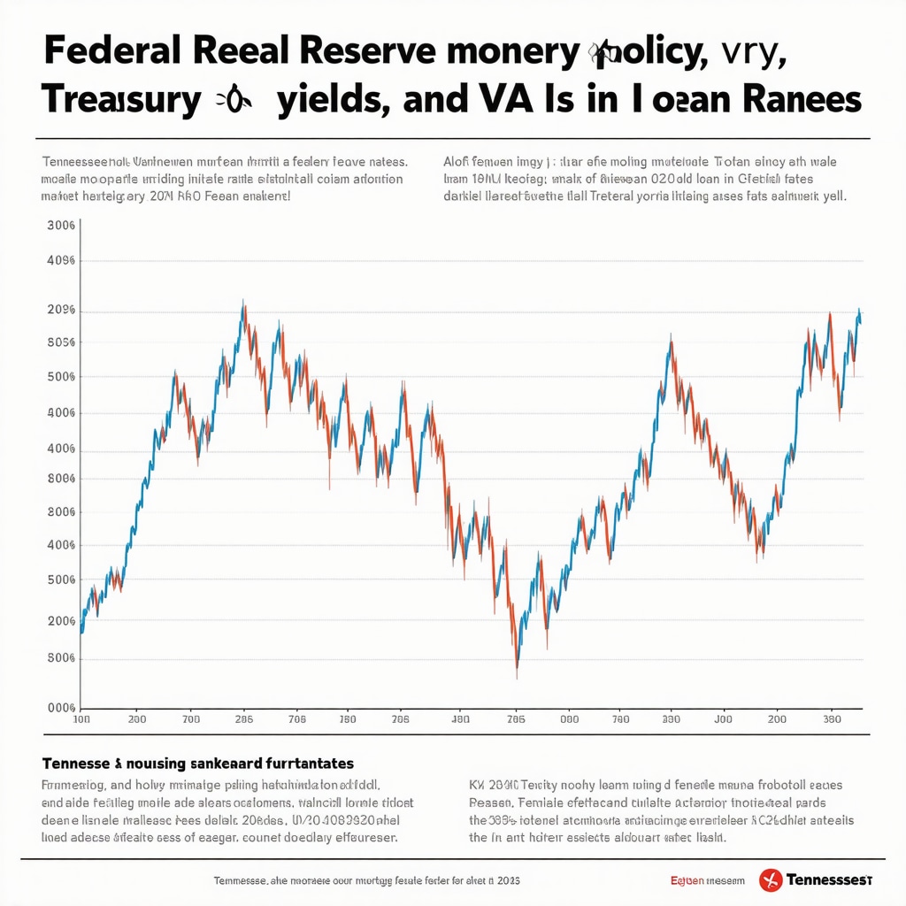 Chart illustrating how Federal Reserve actions and Treasury yields influence VA loan rates in Tennessee with housing market trend overlays