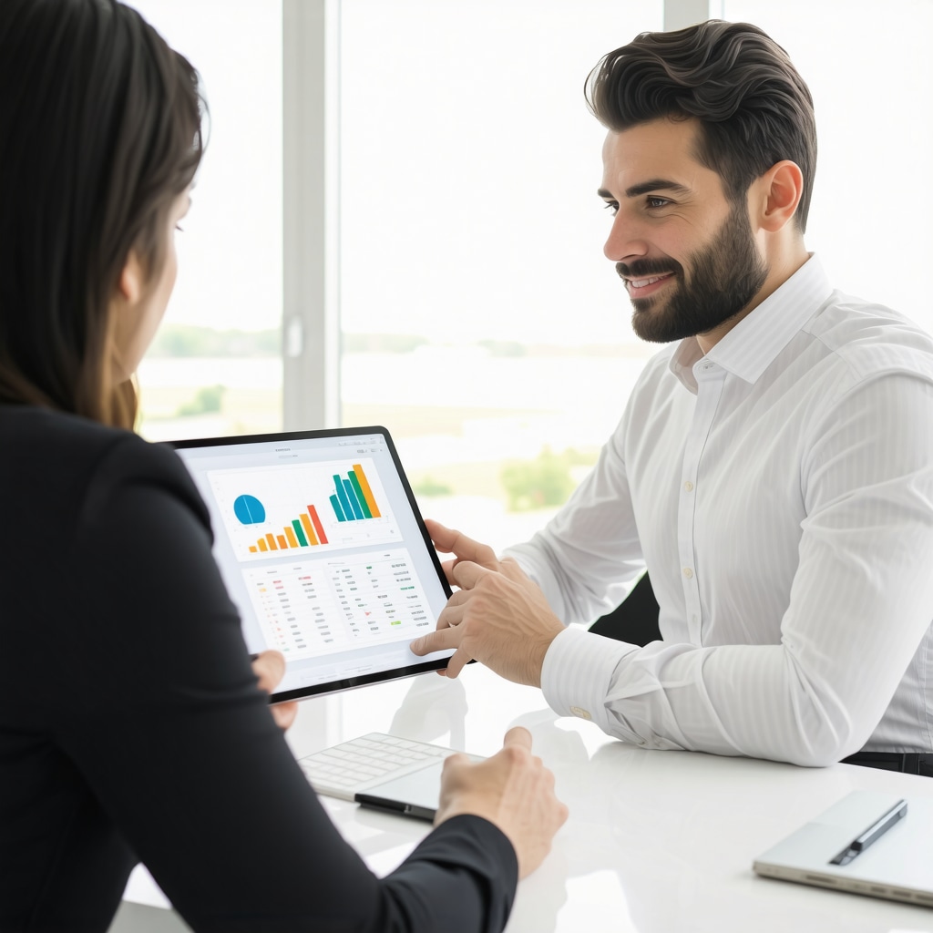 Knoxville homebuyer discussing mortgage rate buydown strategies with expert in office