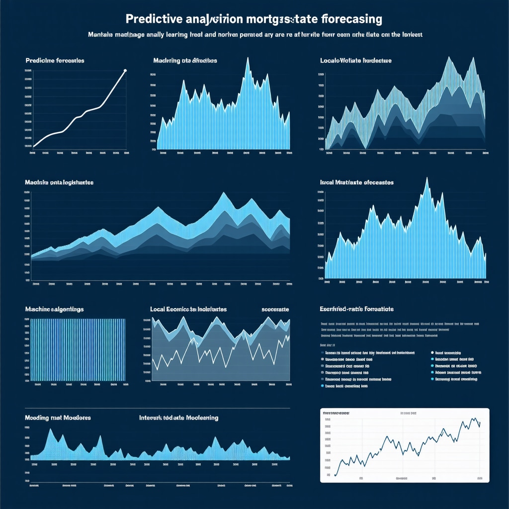 Infographic showing data analytics and predictive models for Tennessee mortgage rates