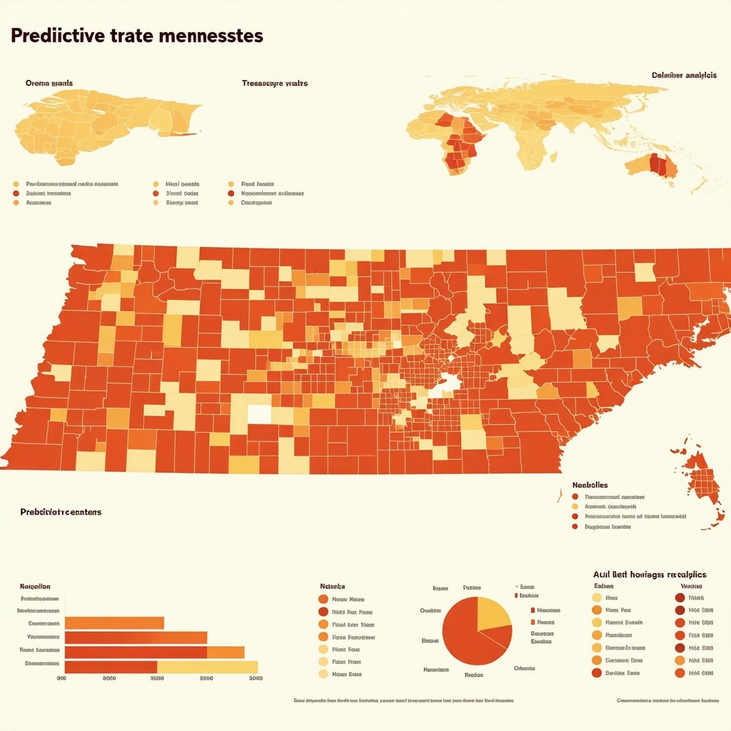 Dashboard showing mortgage rate forecasts and economic indicators relevant to Tennessee refinancing decisions