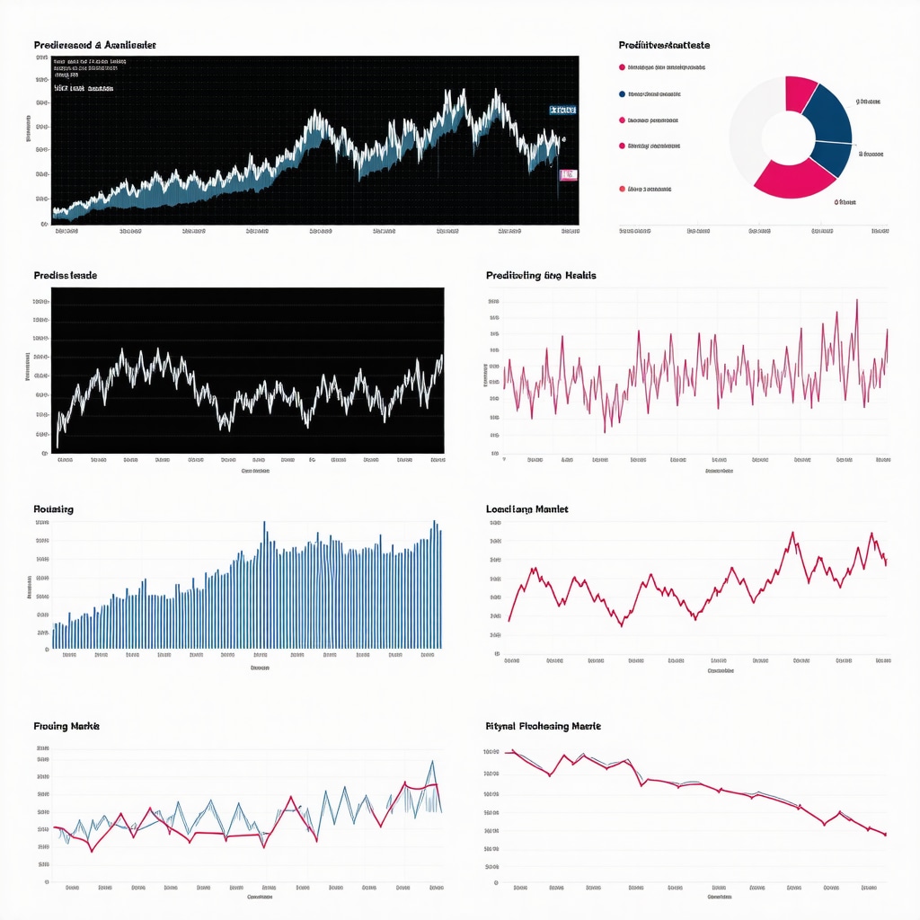 Data dashboard showing mortgage rates, predictive analytics, and housing market trends for Tennessee