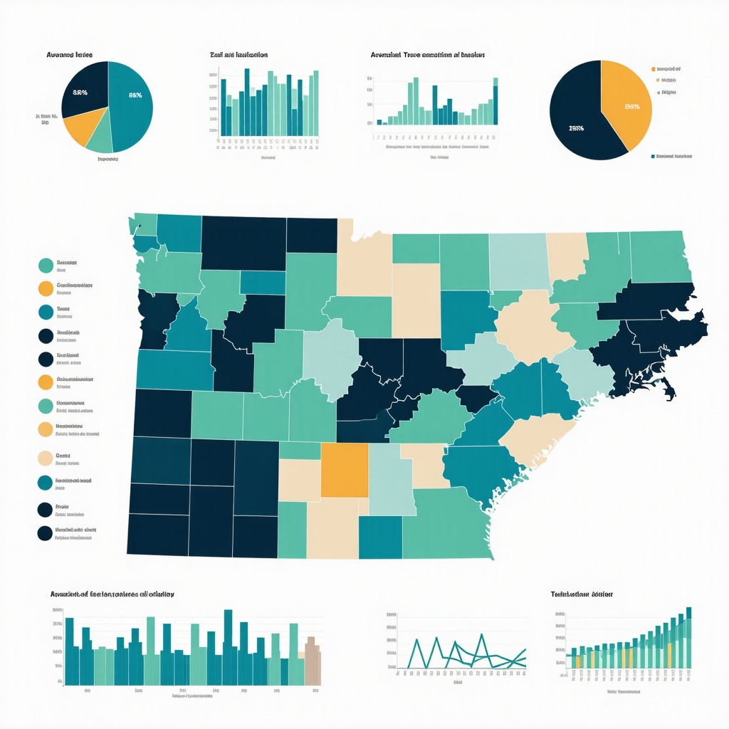 Visual representation of Tennessee regional economic indicators and AI analysis for mortgage rates