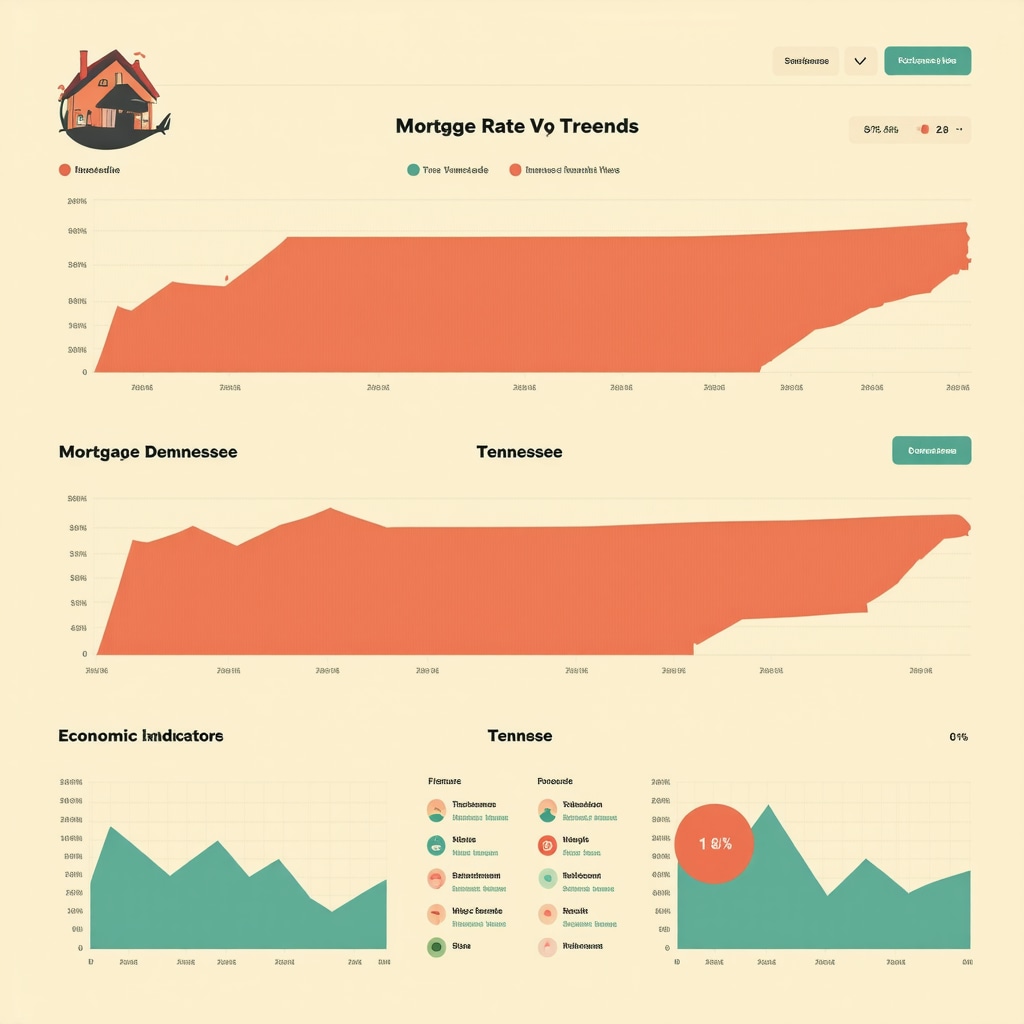 Dashboard with mortgage and economic data for Tennessee