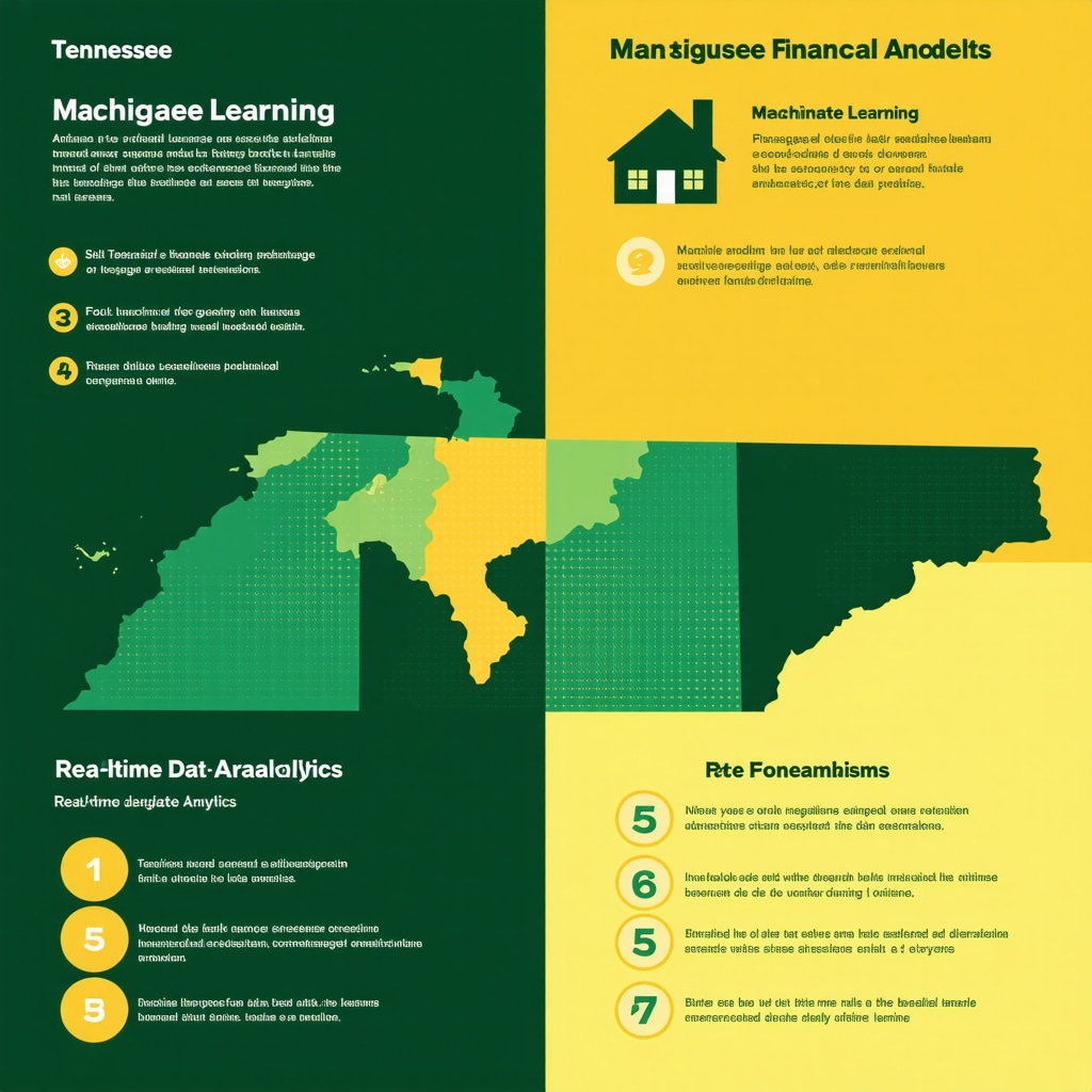 Infographic showing behavioral finance and machine learning integration in Tennessee mortgage rate forecasting
