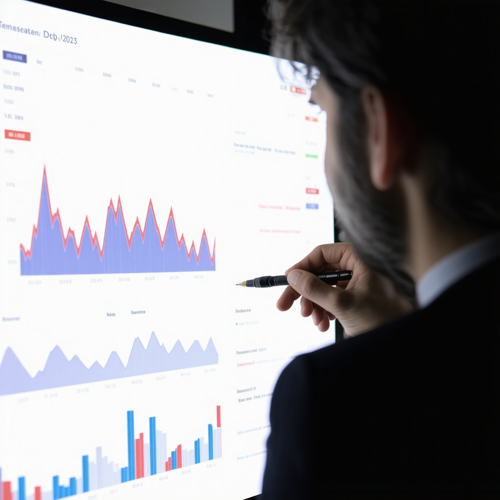 Person reviewing Tennessee economic and mortgage rate charts