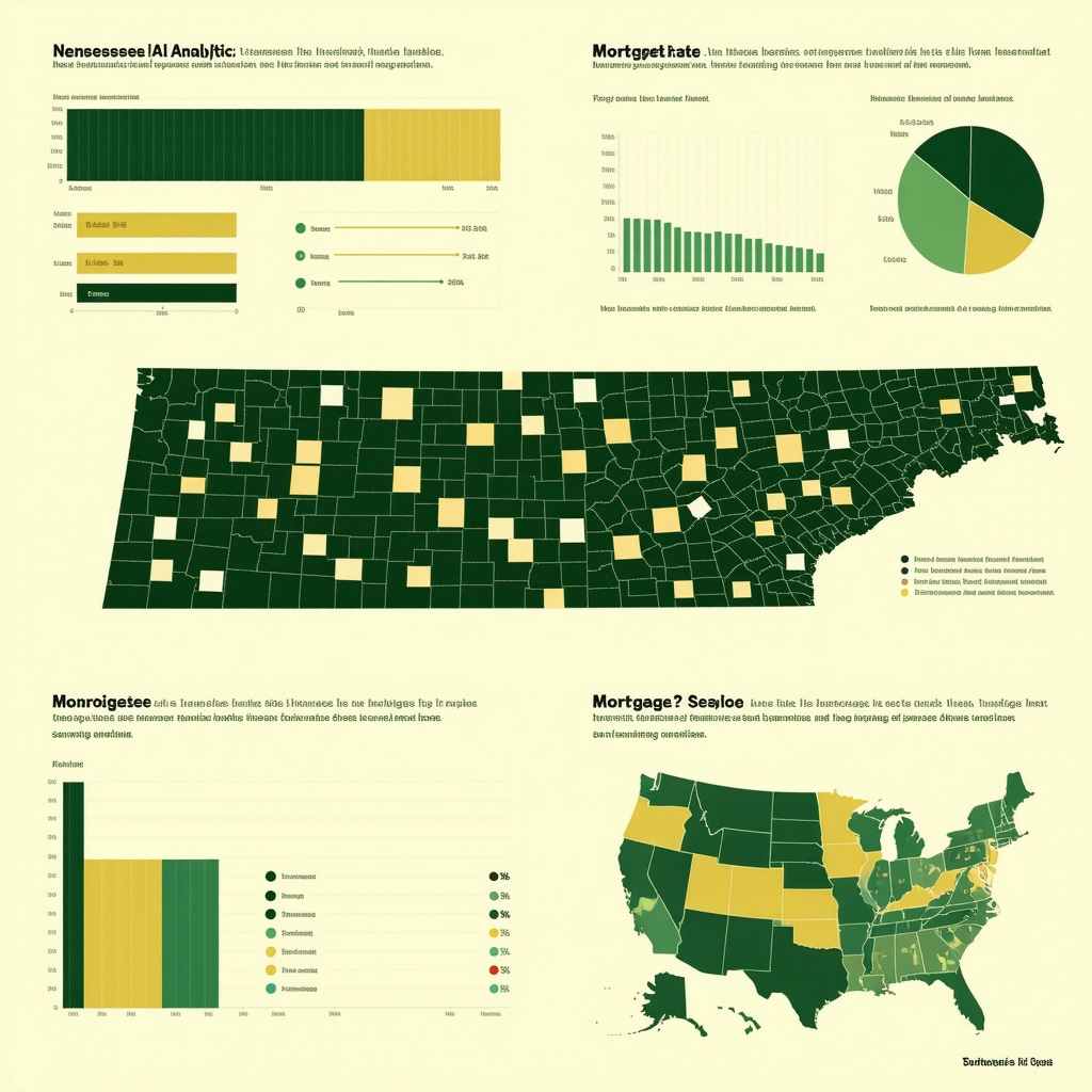 Infographic illustrating behavioral economics and AI analytics impacting mortgage rate negotiation in Tennessee