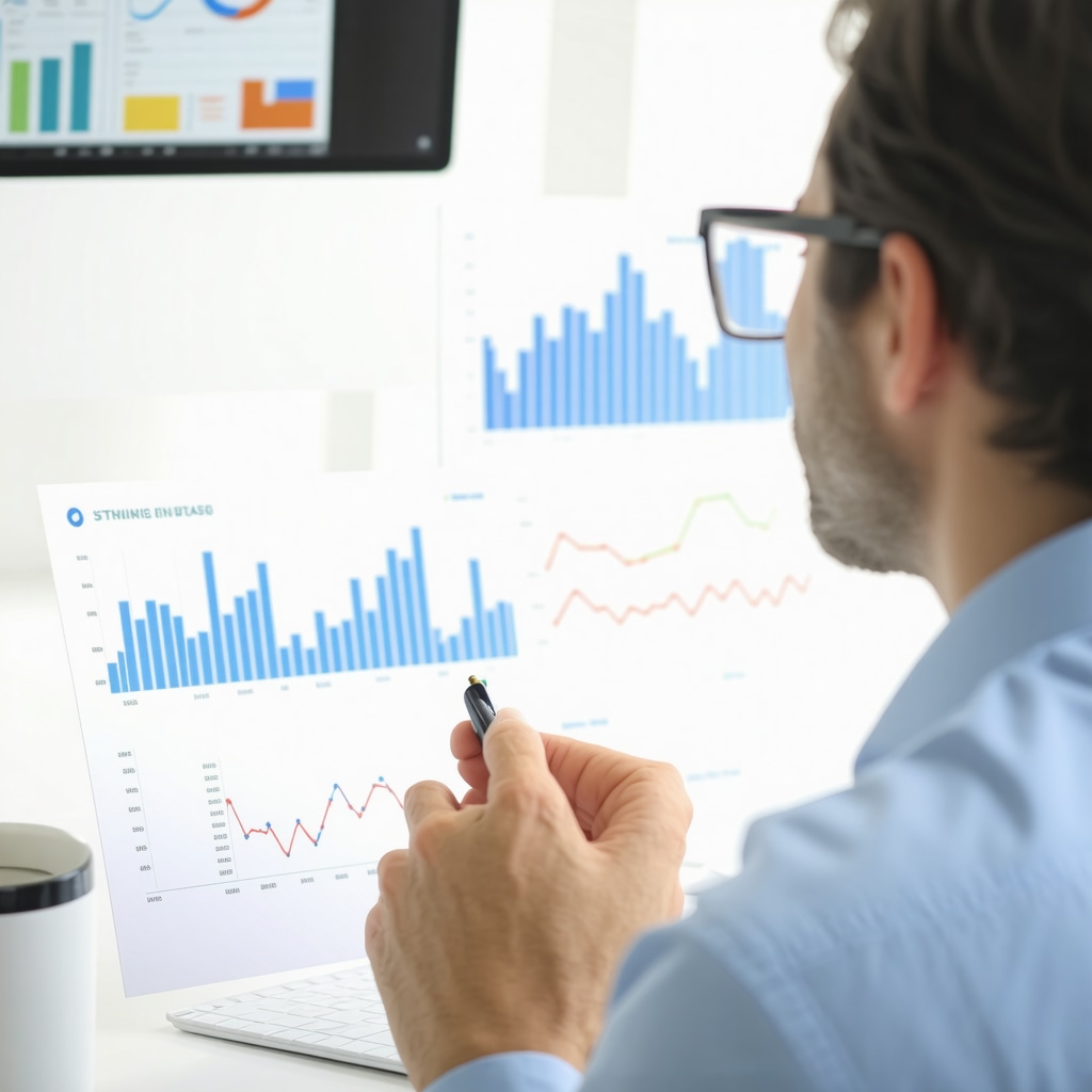 Financial advisor reviewing mortgage rate charts for Tennessee investments