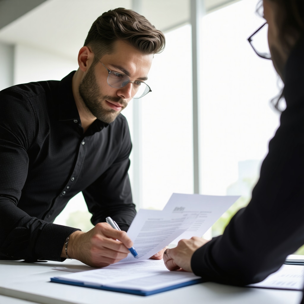 Homebuyer and financial advisor discussing Tennessee mortgage options