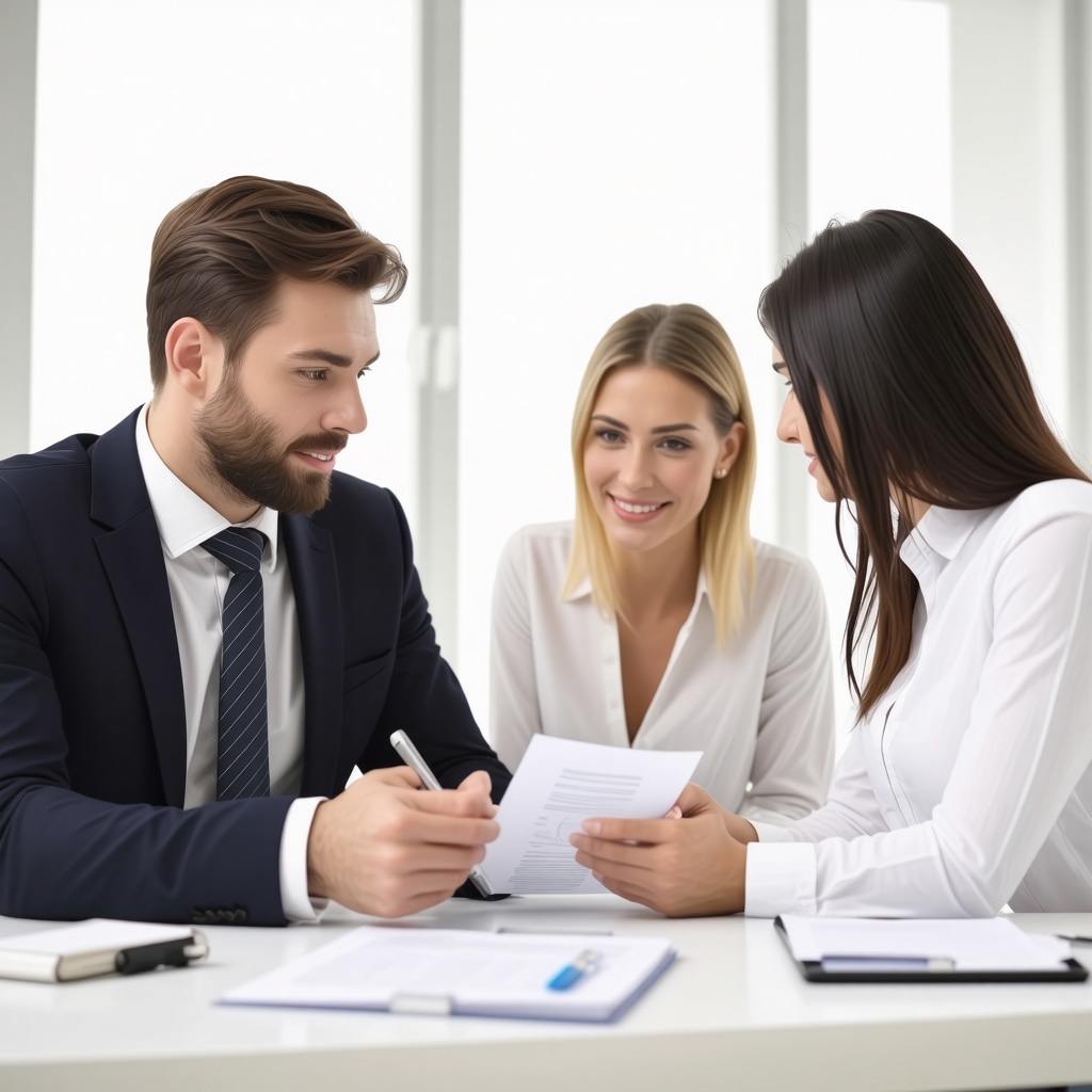 Mortgage advisor discussing fixed-rate options with Tennessee homebuyers