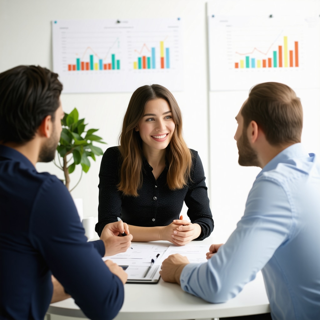 Financial advisor consulting Tennessee homebuyers with market data