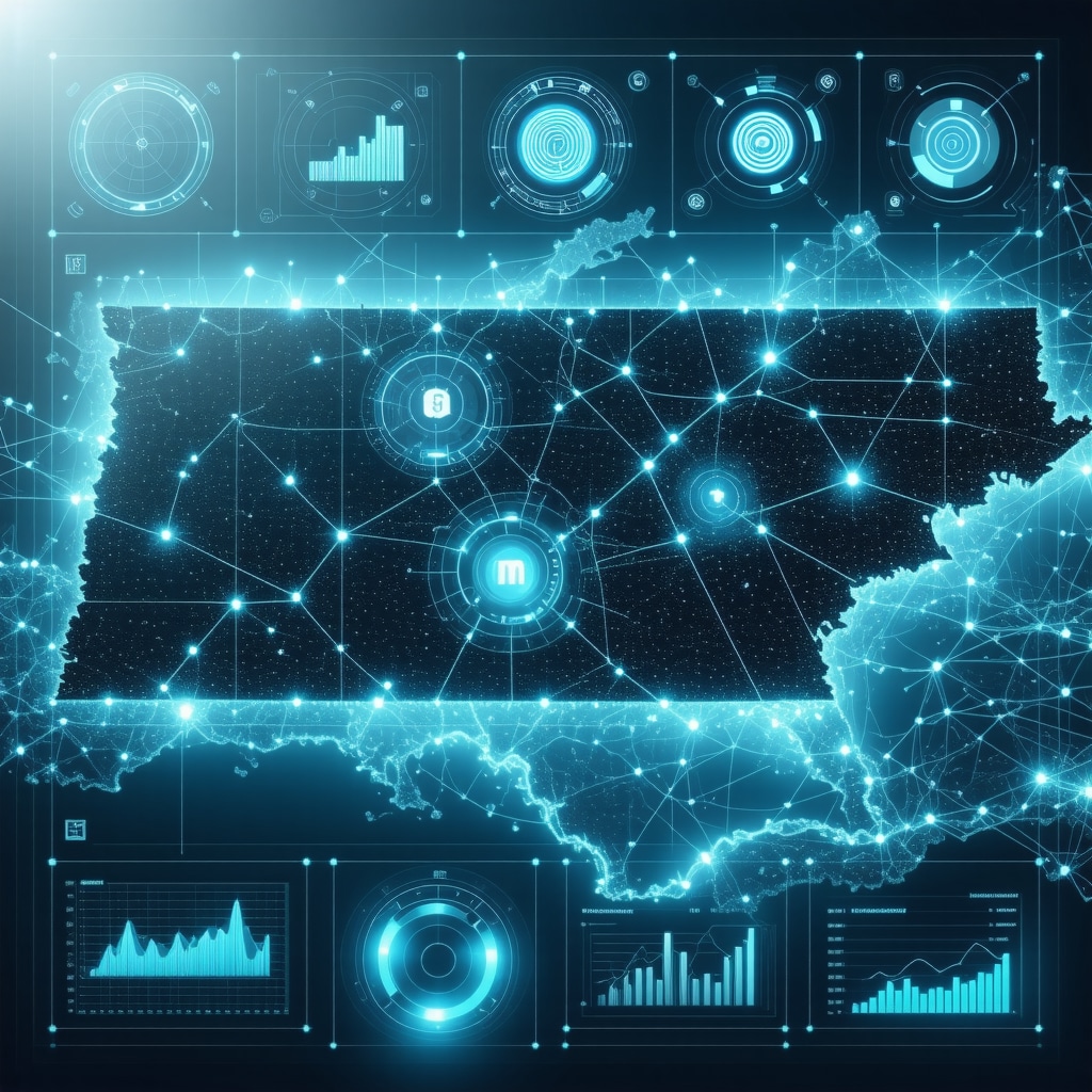 Digital interface displaying AI analytics and behavioral finance data for mortgage underwriting in Tennessee