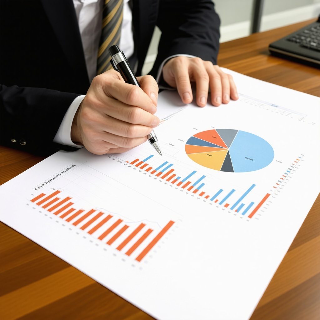 Financial professional analyzing derivatives and mortgage strategies