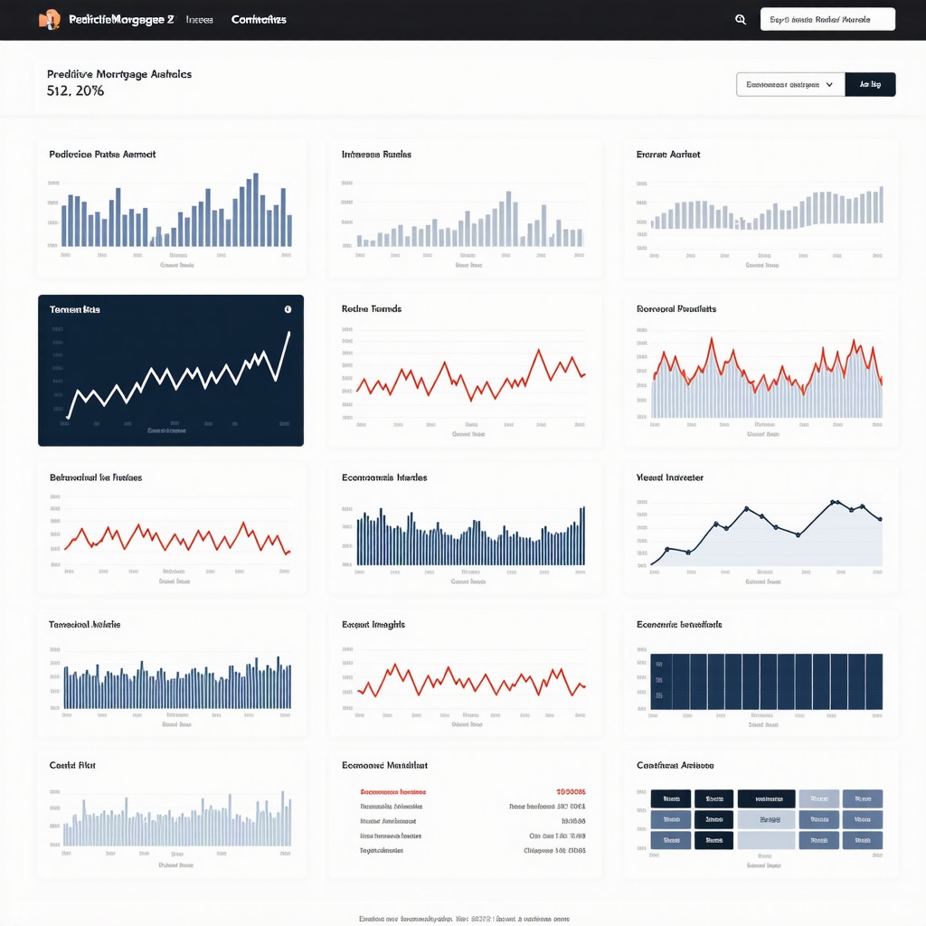 Data visualization of predictive mortgage rate analytics and behavioral insights relevant to Tennessee refinancing