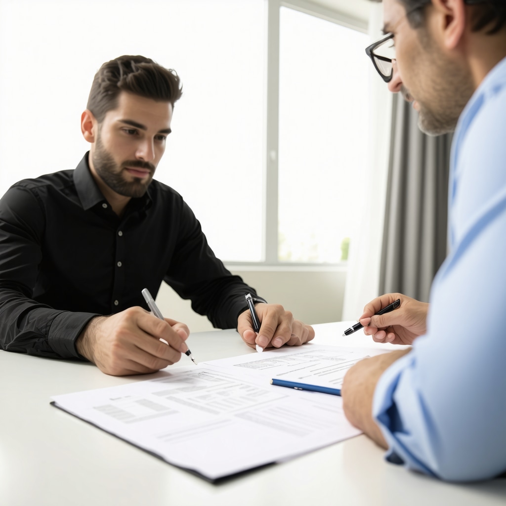 A Tennessee homeowner discussing mortgage options with a broker.