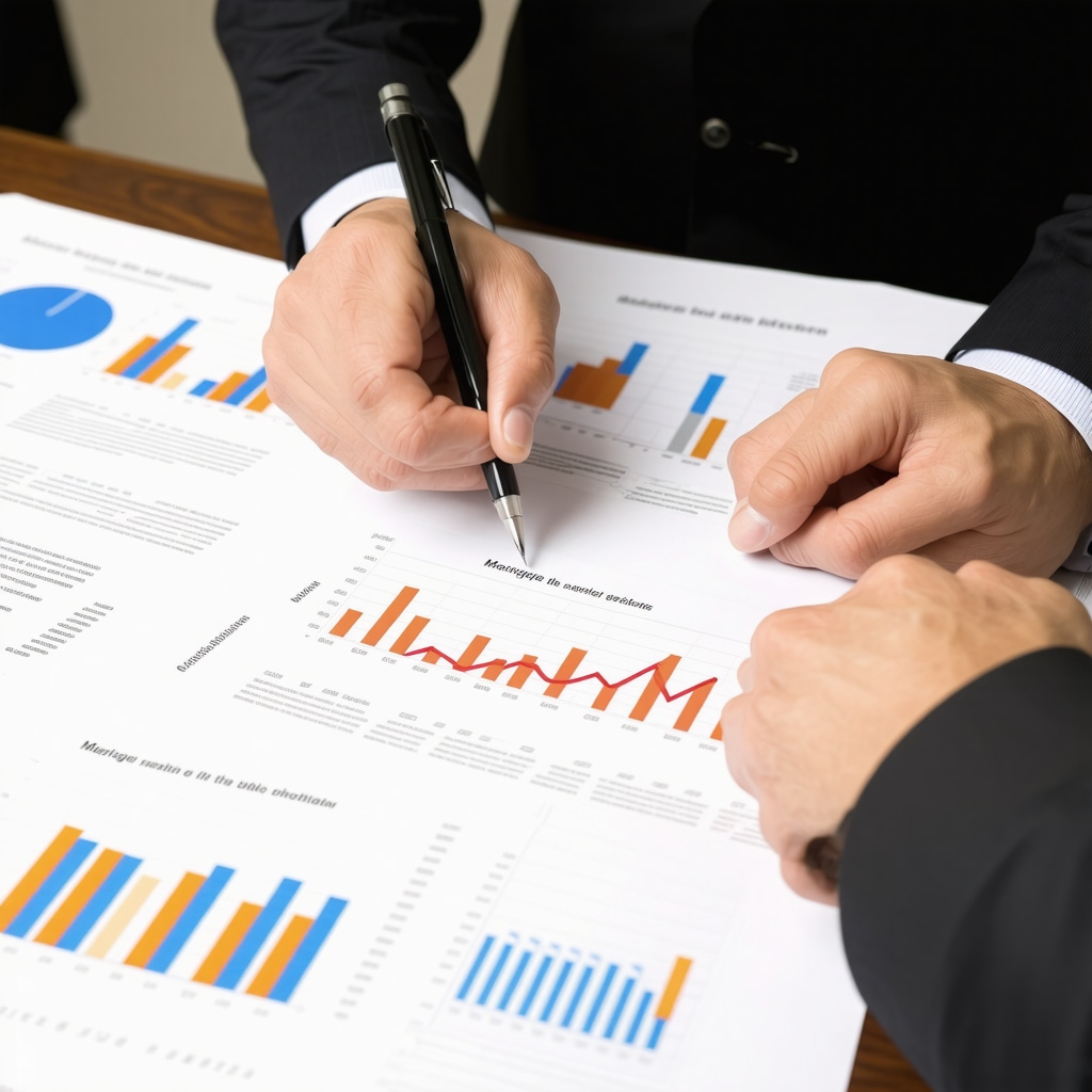 Homeowner analyzing mortgage documents with broker in Tennessee
