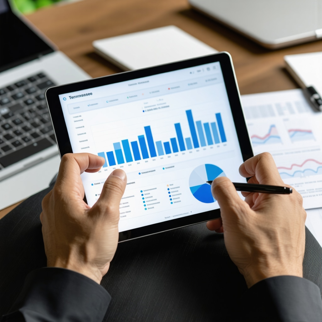Financial advisor studying Tennessee regional economic data and mortgage rates for 2025.