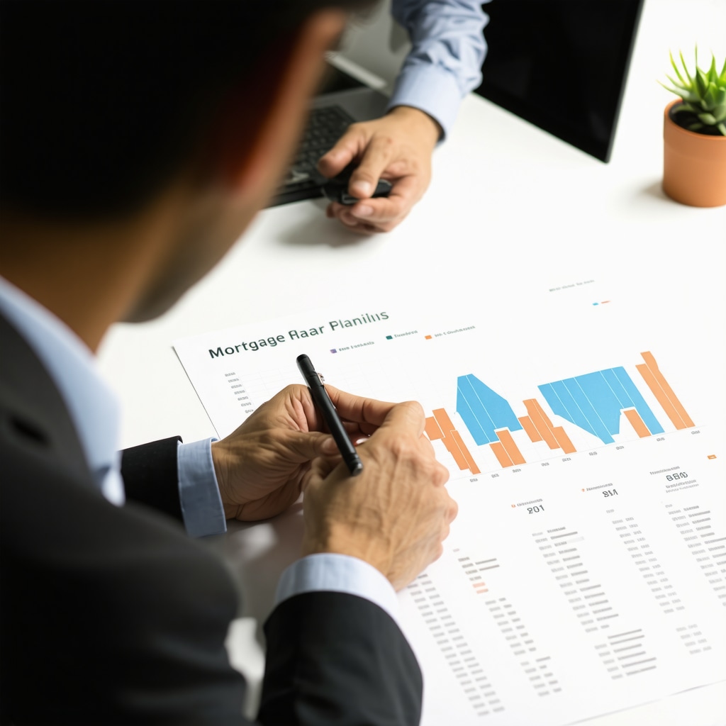 Tennessee Mortgage Planning Expert Financial advisor reviewing regional economic data for mortgage strategies in Tennessee