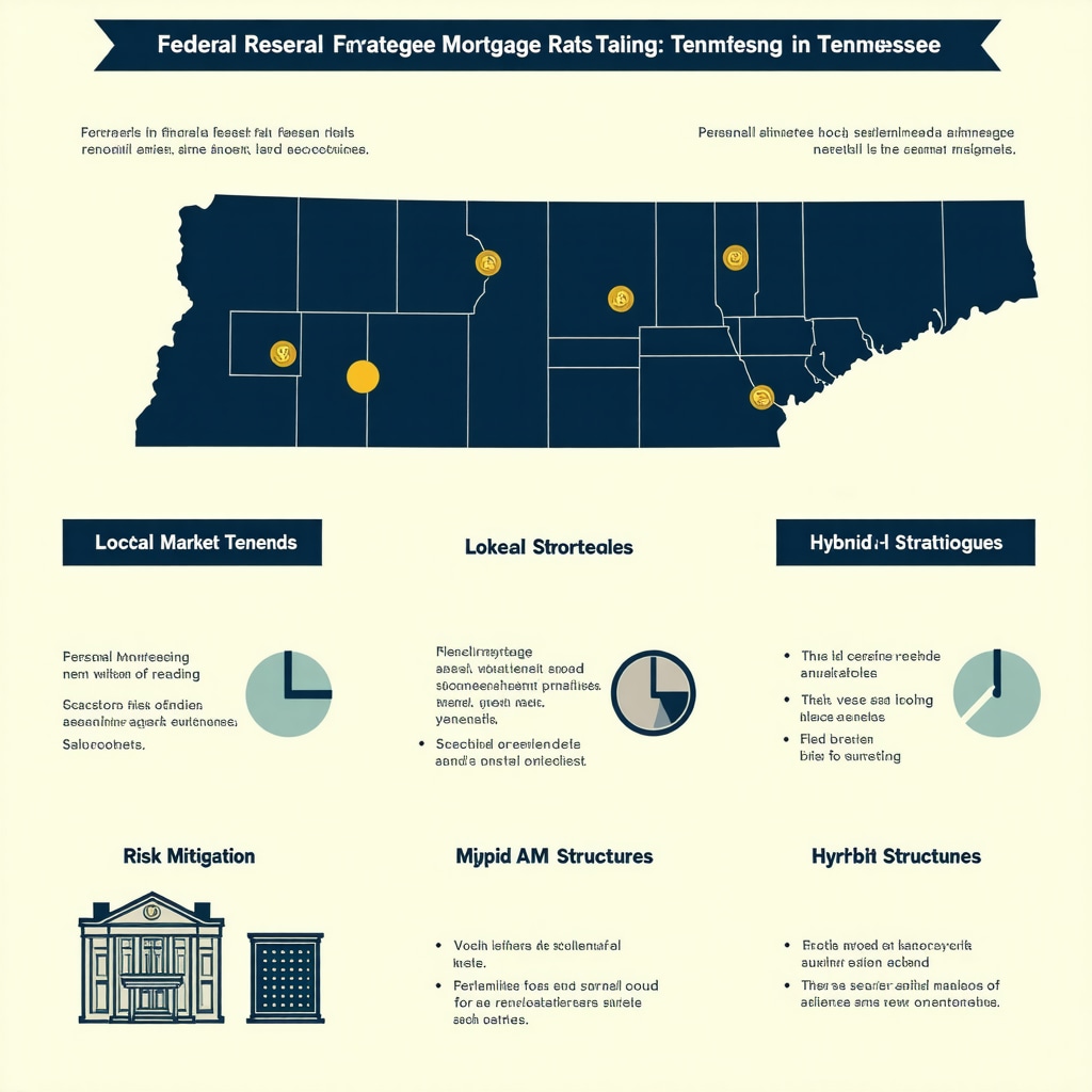 Infographic showing optimal timing for mortgage rate locks in Tennessee with hybrid ARM and risk management features