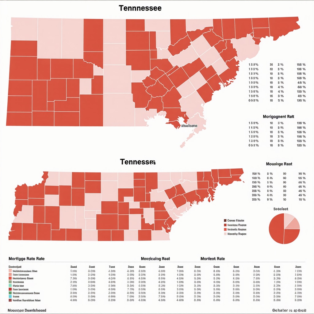 Economic dashboard displaying Tennessee employment, housing, and mortgage trend data.