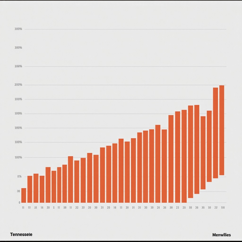 Charts illustrating economic growth in Tennessee's key cities with data points