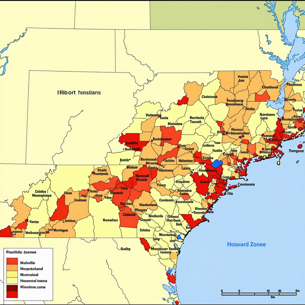Map illustrating Tennessee's economic zones, housing markets, and mortgage rate trends across key cities