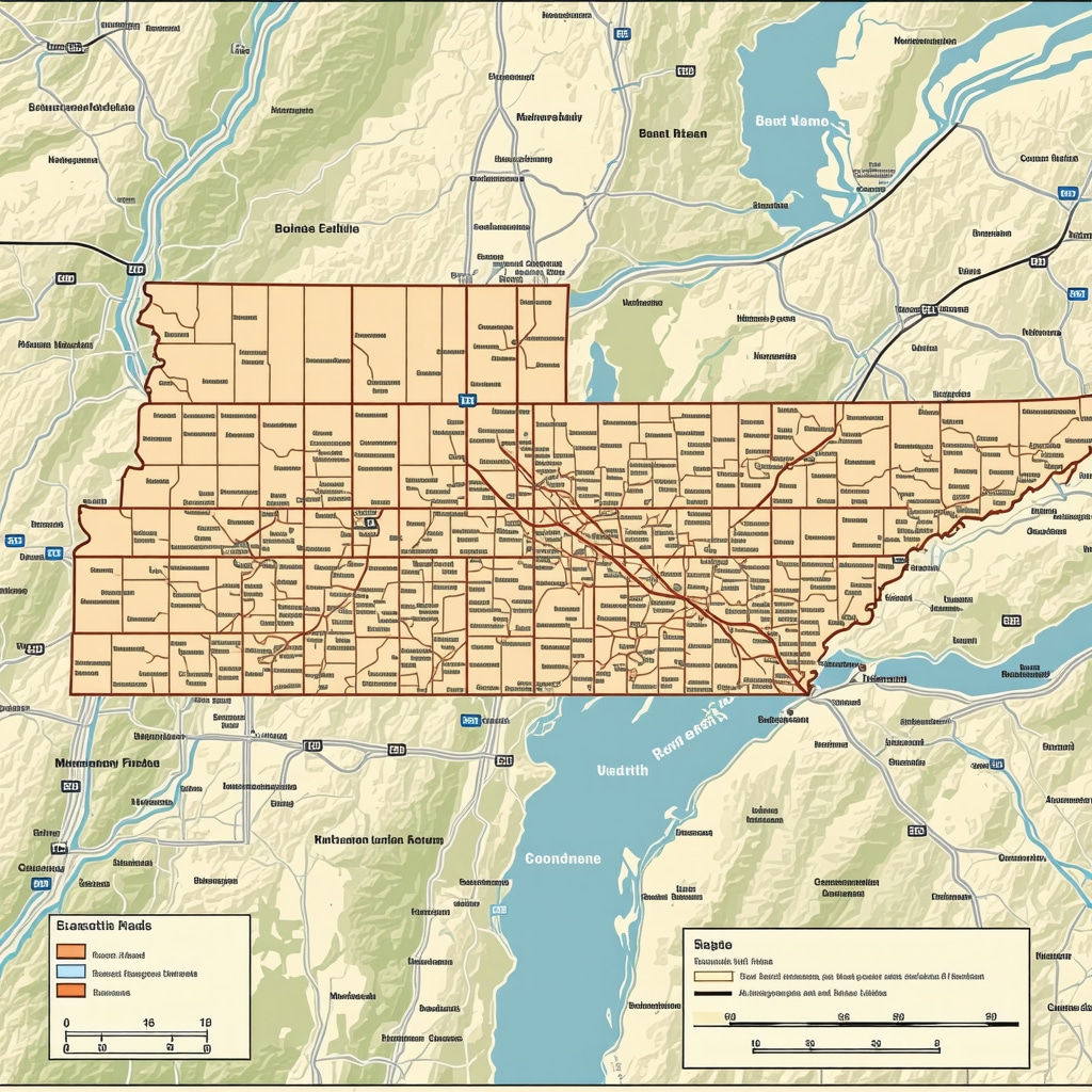 Map of Tennessee cities with overlays of economic data influencing mortgage rates