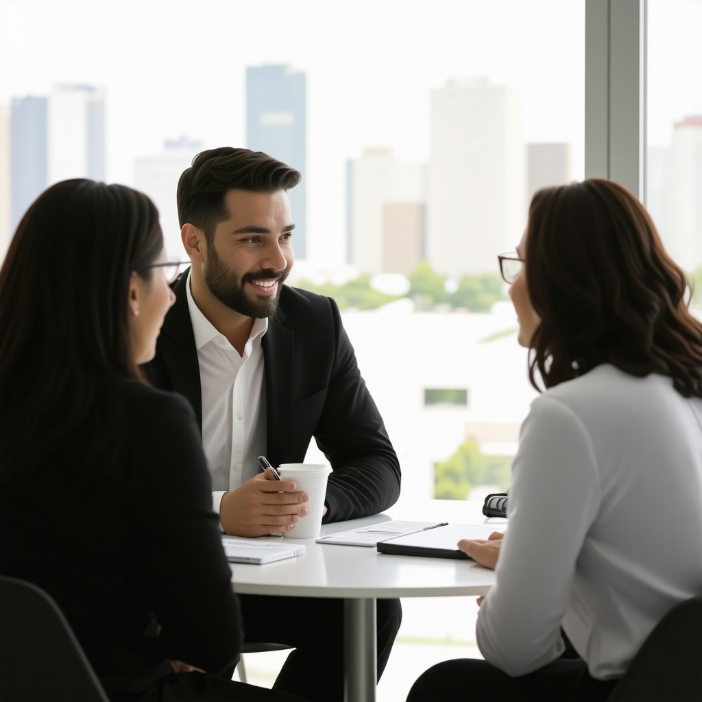 Real estate agent advising homebuyer in Tennessee city