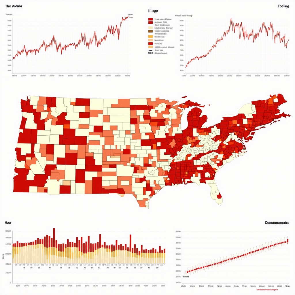 Graph and map depicting Tennessee mortgage trends 2025