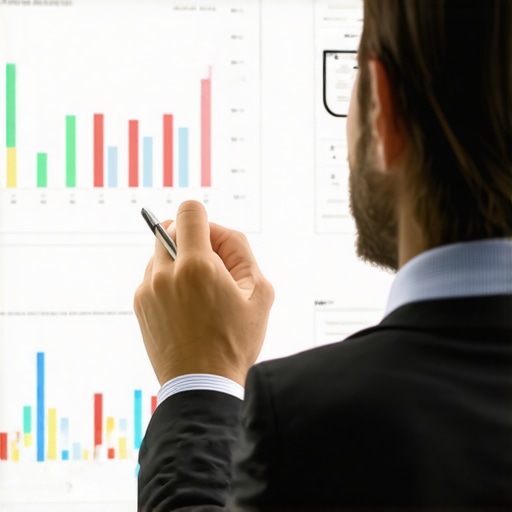 Financial advisor studying Tennessee mortgage market data with charts.