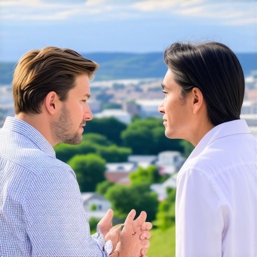 Expert Mortgage Advisory in Tennessee 2025 Financial advisor explaining Tennessee mortgage strategies to a homebuyer with cityscape background.